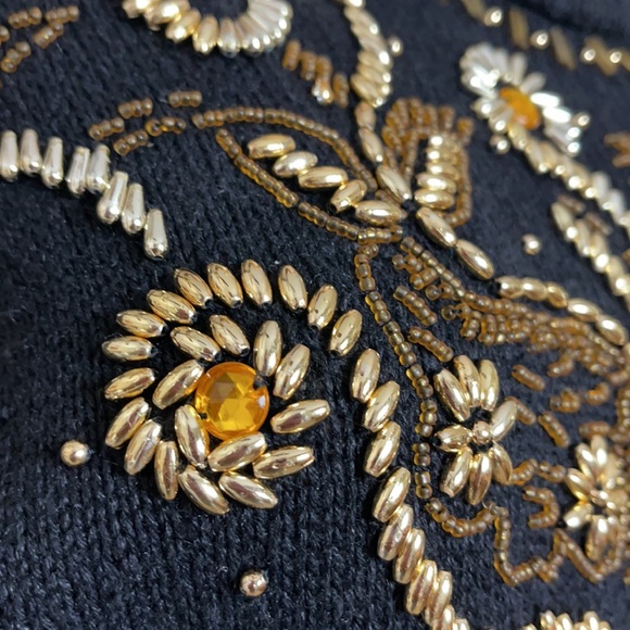 Vintage Sarah Morgan beaded sweater dress/tunic M - Picture 16 of 16